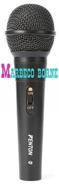 Dynamische microfoon vocaal, XLR incl. kabel DM100 Zwart, Ophalen, Overige typen, Nieuw, Marbeco
