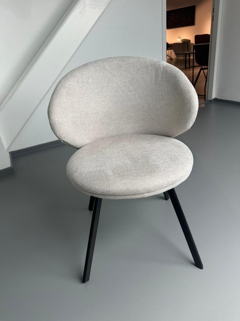 Tenzo ronde vorm stoel beige 1st, Ophalen, Overige kleuren, Stof, Eén
