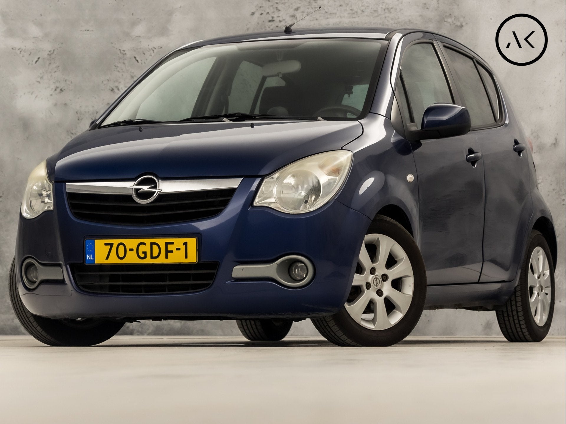Opel Agila 1.2 Sport (AIRCO, ELEK RAMEN, SPORTSTOELEN, GETIN, Voorwielaandrijving, 4 cilinders, 965 kg, Blauw