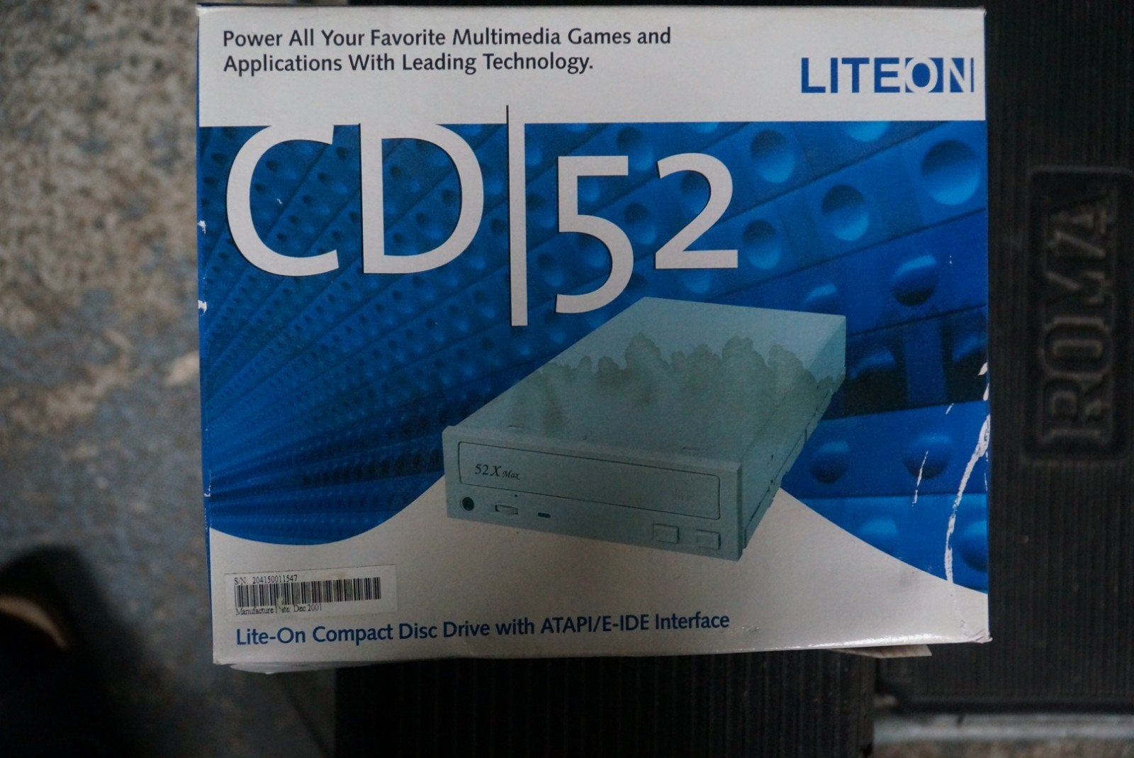Lite-On CD 52X Inbouw CD-ROM Speler met Originele Verpakking, Computers en Software, Ophalen, Zo goed als nieuw, Intern, Cd
