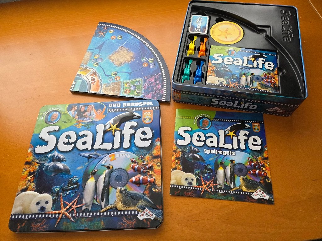Bordspel Sealife met DVD, Ophalen of Verzenden, Gebruikt, Identity Games