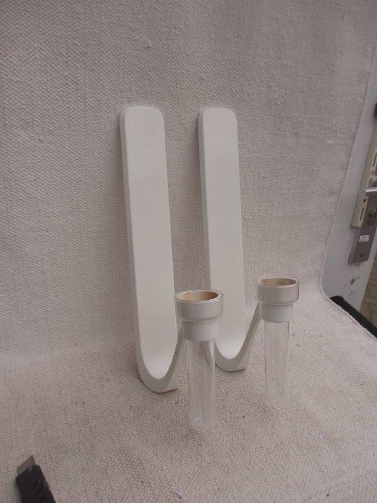 2 stuks Vintage IKEA Knivig / Ehlèn Johansson, Gebruikt, Ophalen of Verzenden, Metaal, Kandelaar