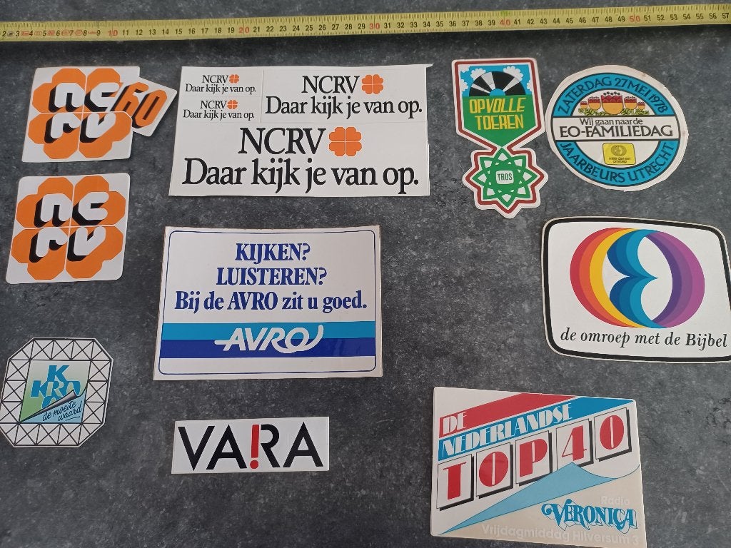 Stickers Omroep, Verzamelen, Ophalen of Verzenden, Zo goed als nieuw