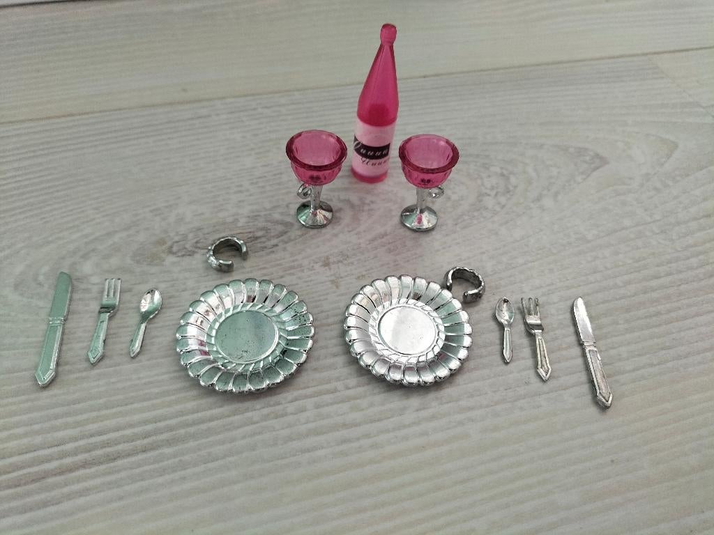Vintage Barbie Pretty Treasures DinerSet (1995) Mattel, Ophalen of Verzenden, Zo goed als nieuw, Accessoires