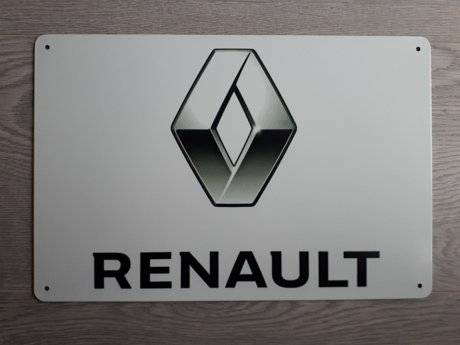 Renault 20x30 cm Metalen Reclamebord, Verzenden, Nieuw, Reclamebord