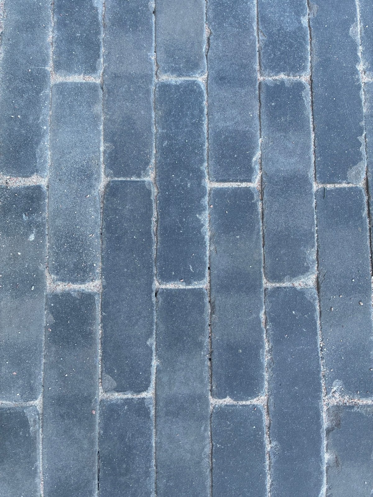 Gebakken waaltjes - blauw grijs ruim 2,8 m2, Tuin en Terras, Tegels en Klinkers, Ophalen, Gebruikt, Keramiek, Klinkers