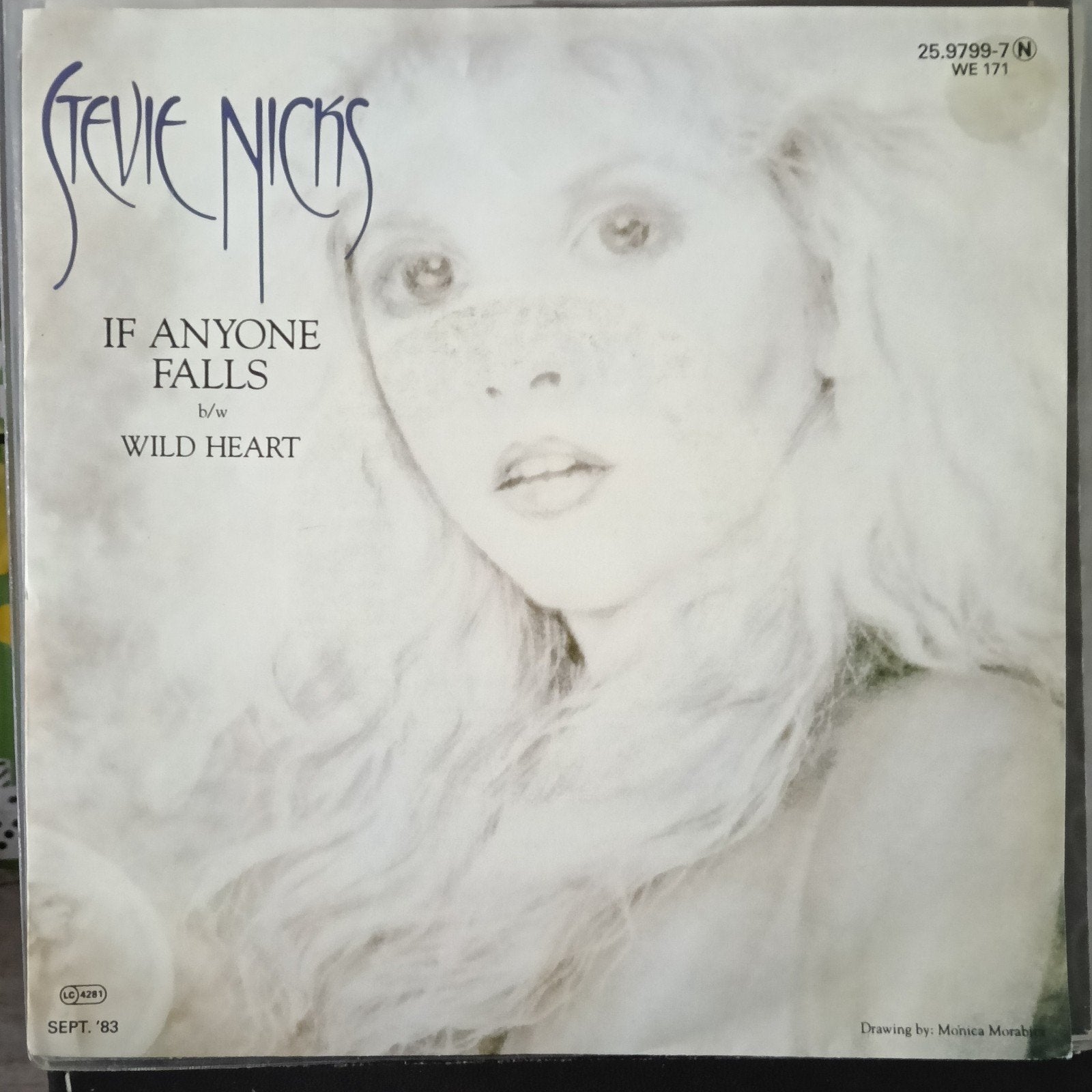 Stevie Nicks If anyone falls, Ophalen of Verzenden, Zo goed als nieuw, 7 inch, Pop