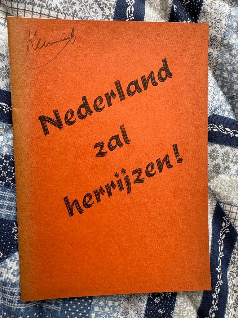 Nederland zal herrijzen! - Historisch pamflet/boekje, Ophalen, 20e eeuw of later, Gelezen