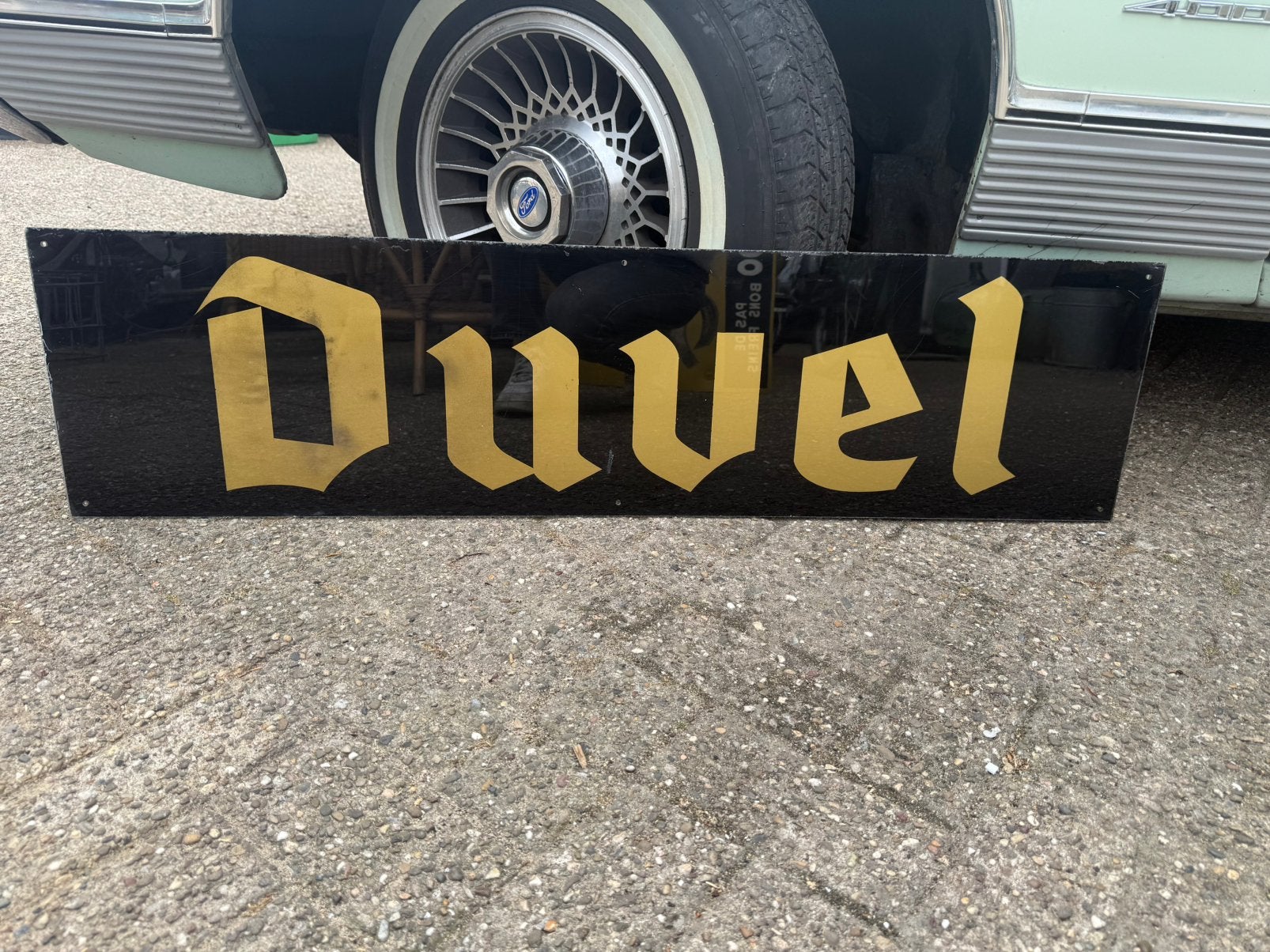 Duvel Reclamebord, Ophalen, Reclamebord, Gebruikt, X
