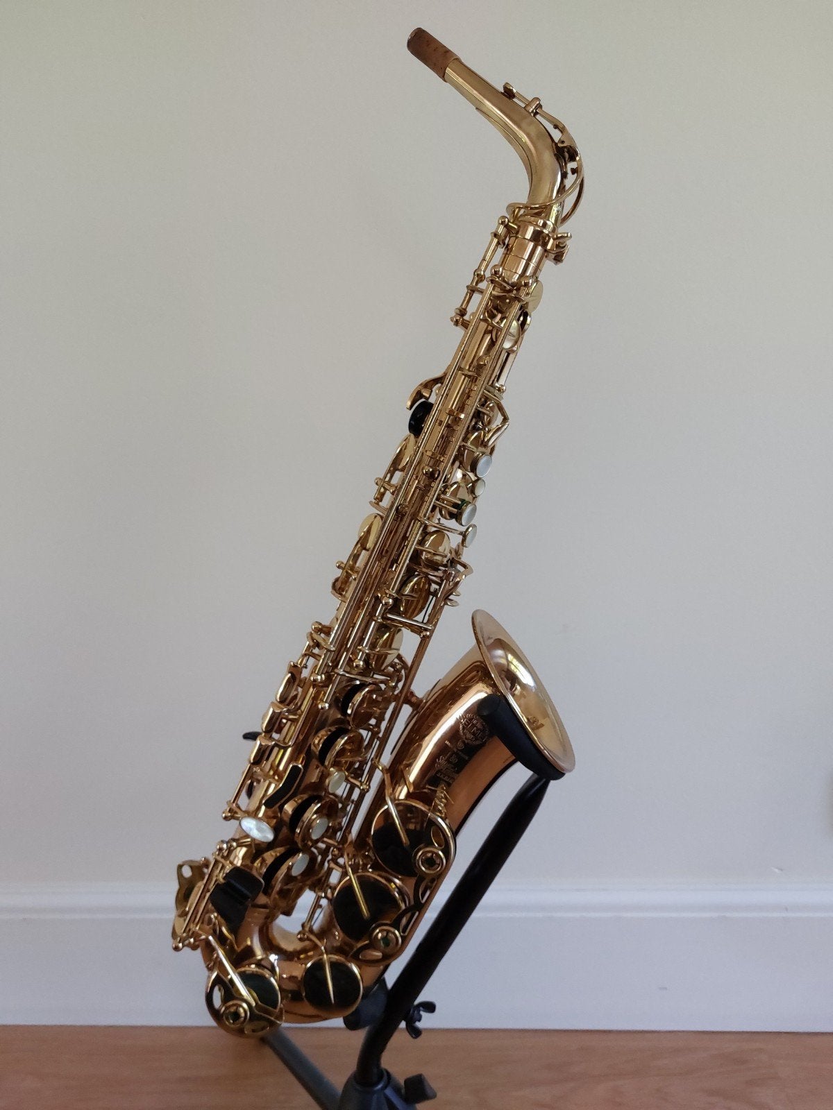 Selmer superaction II alt saxofoon, Ophalen, Zo goed als nieuw, Alt, Met koffer