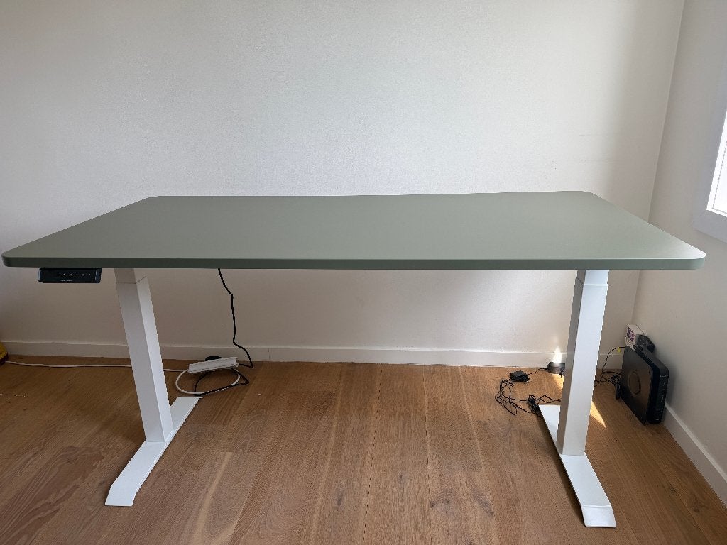 Desktronic HomeOne buro, Ophalen, Zit-sta bureau, 160 cm, Zo goed als nieuw