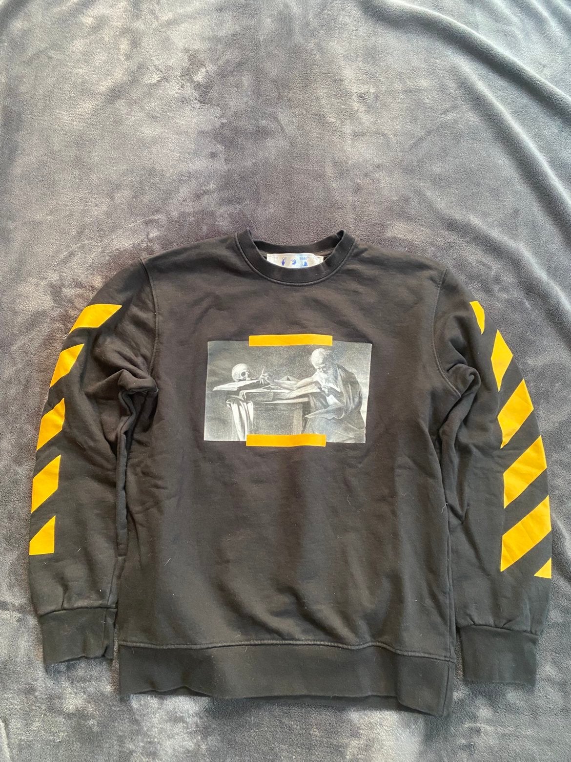 Off-White Caravaggio Crewneck Sweater, Ophalen of Verzenden, Zo goed als nieuw, Maat 48/50 (M), Zwart