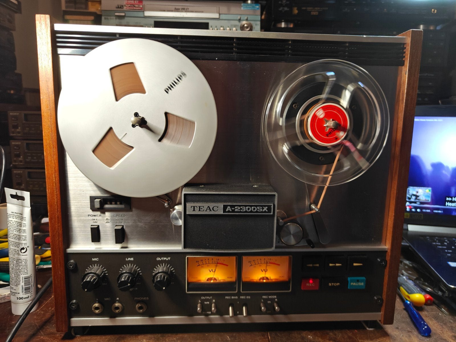 TEAC A-2300SX Stereo Tape Deck –Gereviseerd– Perfect Werked, Ophalen of Verzenden, Bandrecorder