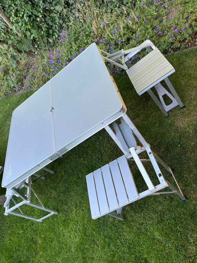 Bo-camp family special picknicktafel aluminium, Ophalen, Gebruikt, Campingtafel