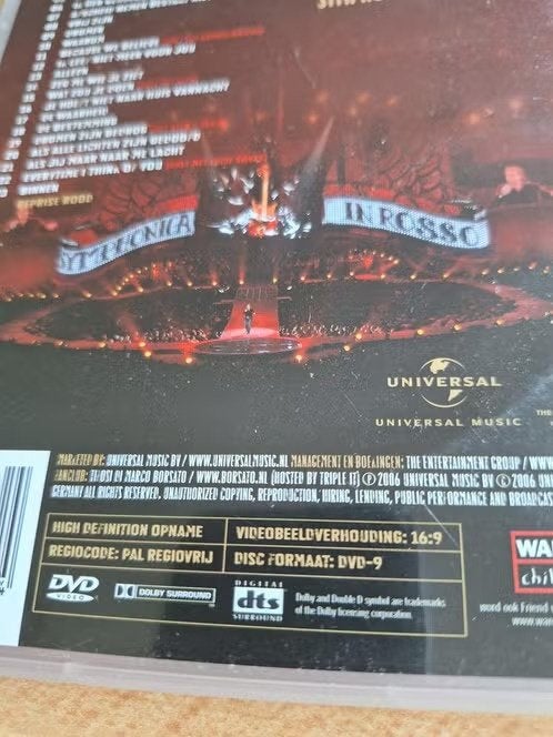 Dvd Marco Borsato symphonica in rosso h, Alle leeftijden, Ophalen of Verzenden, Zo goed als nieuw, Concert