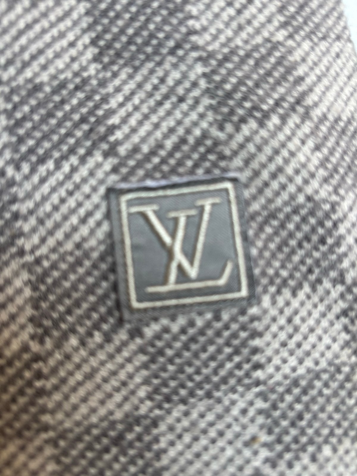 Louis Vuitton Sjaal - Wol & Kasjmier - Grijs, Ophalen of Verzenden, Zo goed als nieuw, Sjaal