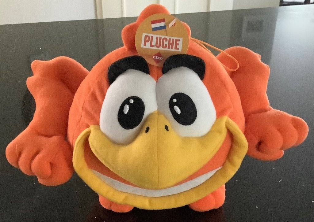 C1000 Oranje Geluksvogel Pluche  Knuffel EK Voetbal 2012 ⚽️, C1000, Ophalen of Verzenden