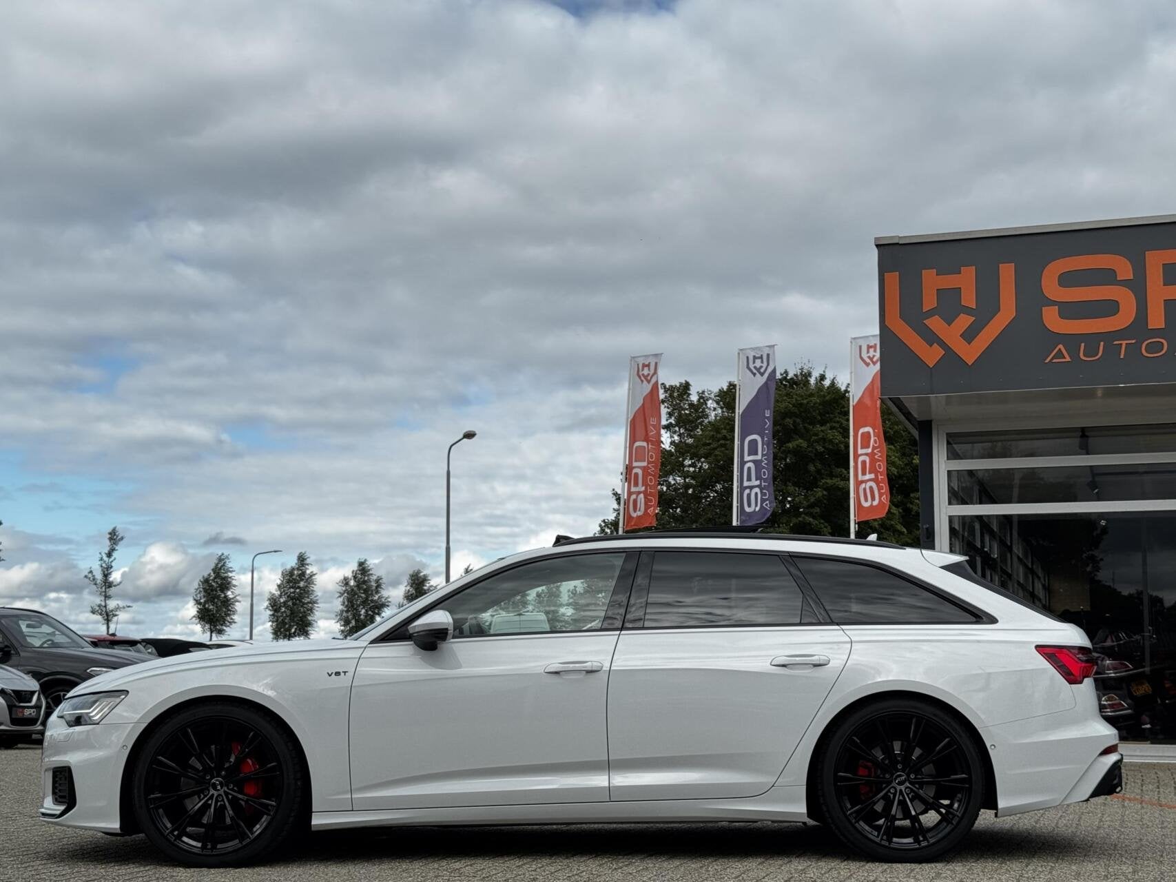 Audi A6 Avant 50 TDI S-Line Quattro|286PK|Pano|Memory|21"ABT, Auto's, Adaptive Cruise Control, Gebruikt, Wit, Diesel
