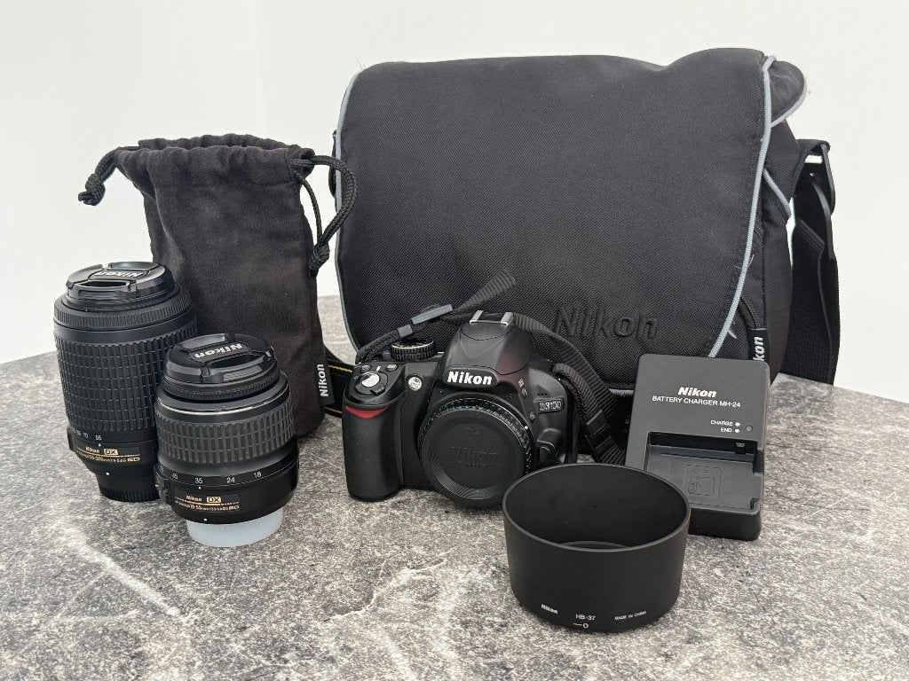 Nikon D3100 + 2 lenzen en toebehoren, Audio, Tv en Foto, Fotocamera's Digitaal, Gebruikt, Spiegelreflex, Nikon, Geen optische zoom