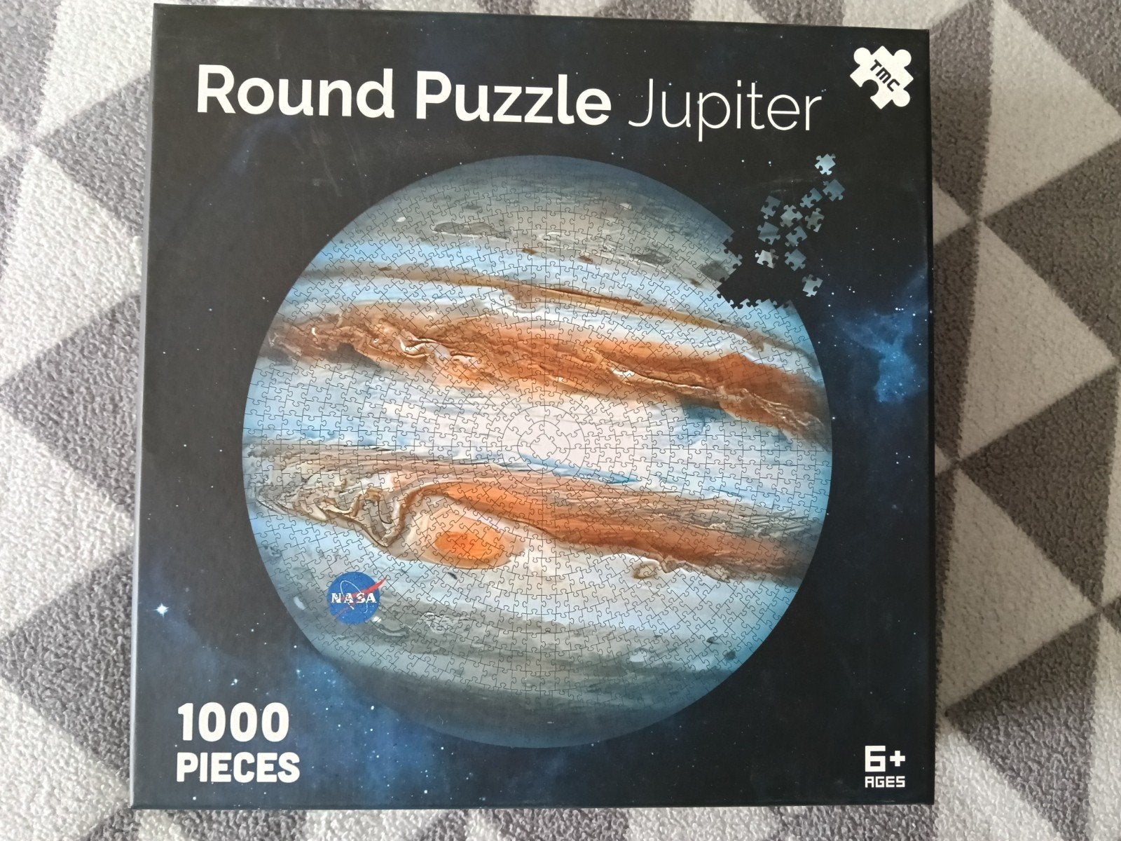 ronde puzzel 1000 stukjes, Hobby en Vrije tijd, Ophalen, 500 t/m 1500 stukjes, Zo goed als nieuw, Legpuzzel