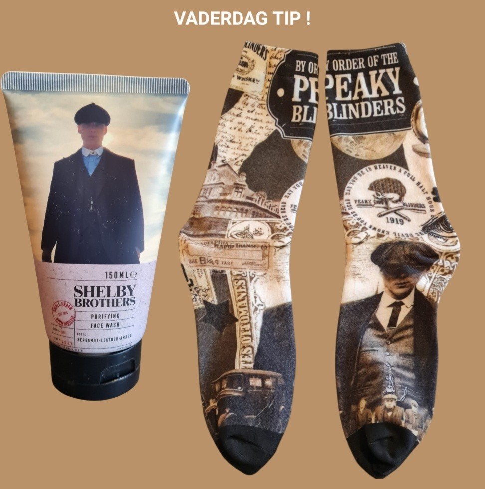 PEAKY BLINDERS SOKKEN + TUBE FACE WASH PEAKY BLINDERS, Kleding | Heren, Ophalen of Verzenden, Nieuw