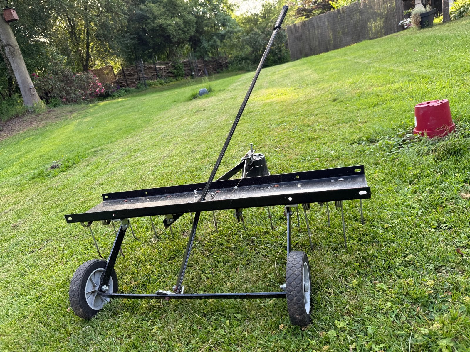 Verticuteer aanhanger voor zitmaaier - Gazonbeluchter, Tuin en Terras, Ophalen, Gebruikt