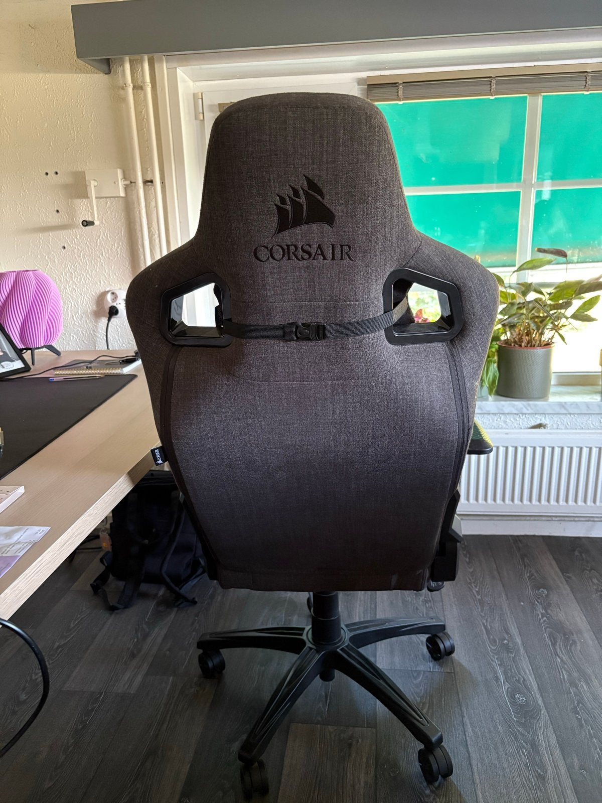 Corsair T3 Rush Gaming Bureaustoel - Grijs, Huis en Inrichting, Ophalen, Zo goed als nieuw, Grijs, Bureaustoel