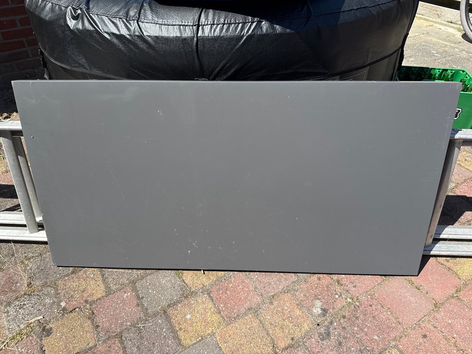 Ikea bureaublad 120x60cm - Grijs, Ophalen, Gebruikt, IKEA, Grijs