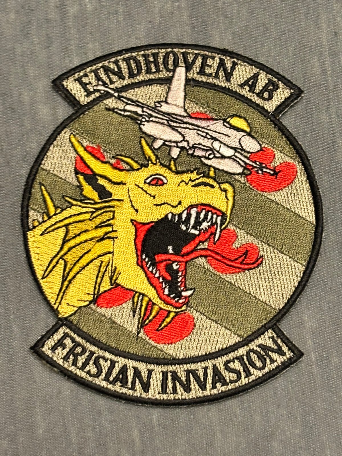 Embleem frisian invasion Eindhoven AB, Verzenden, Luchtmacht, Nederland, Embleem of Badge