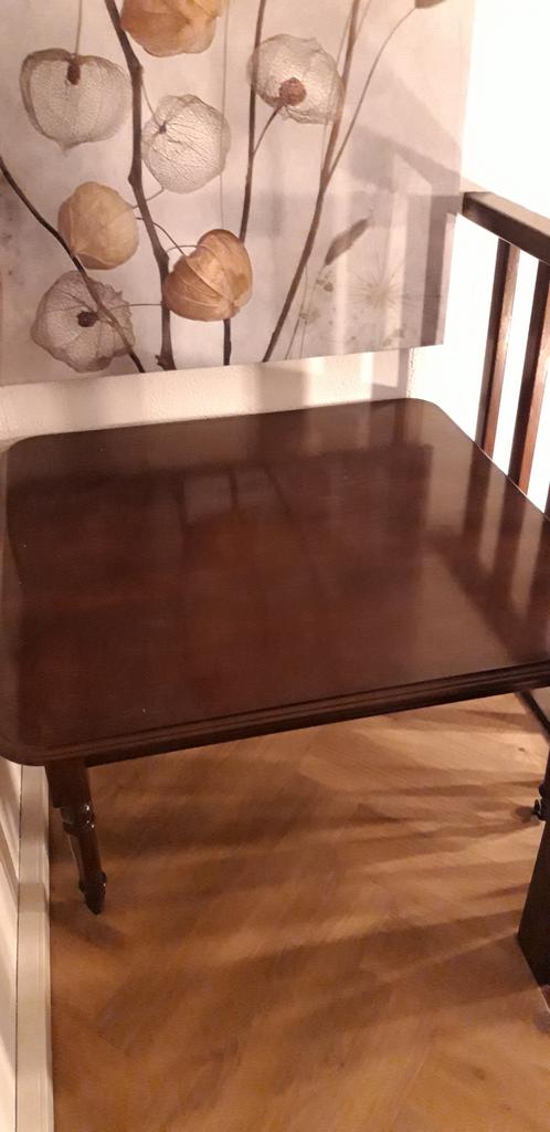 Salontafel mahonie, Ophalen, Gebruikt, 50 tot 100 cm, Vierkant