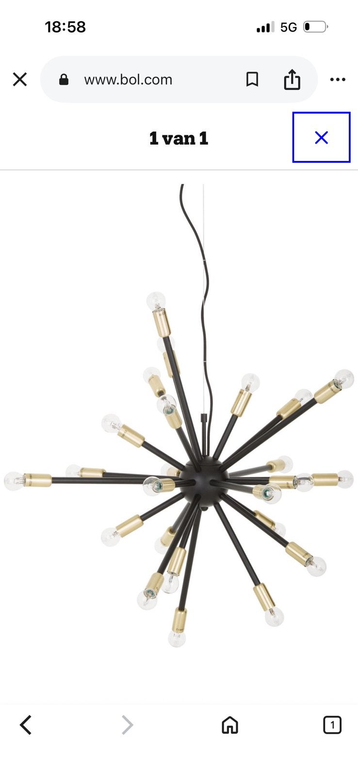 Westwing grote lamp, Ophalen, Zo goed als nieuw