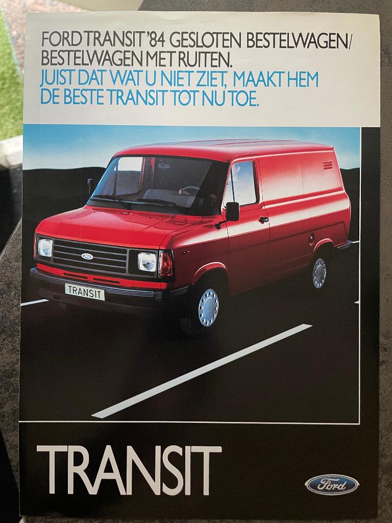 Folder van Ford Transit 1984, Ophalen of Verzenden, Nieuw, Ford