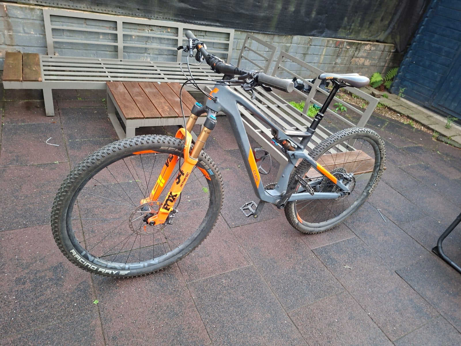 Cube AMS C:68X Gey'n Orange mountainbike, Fietsen en Brommers, Fietsen | Mountainbikes en ATB, Zo goed als nieuw, Schijfrem, 53 tot 57 cm