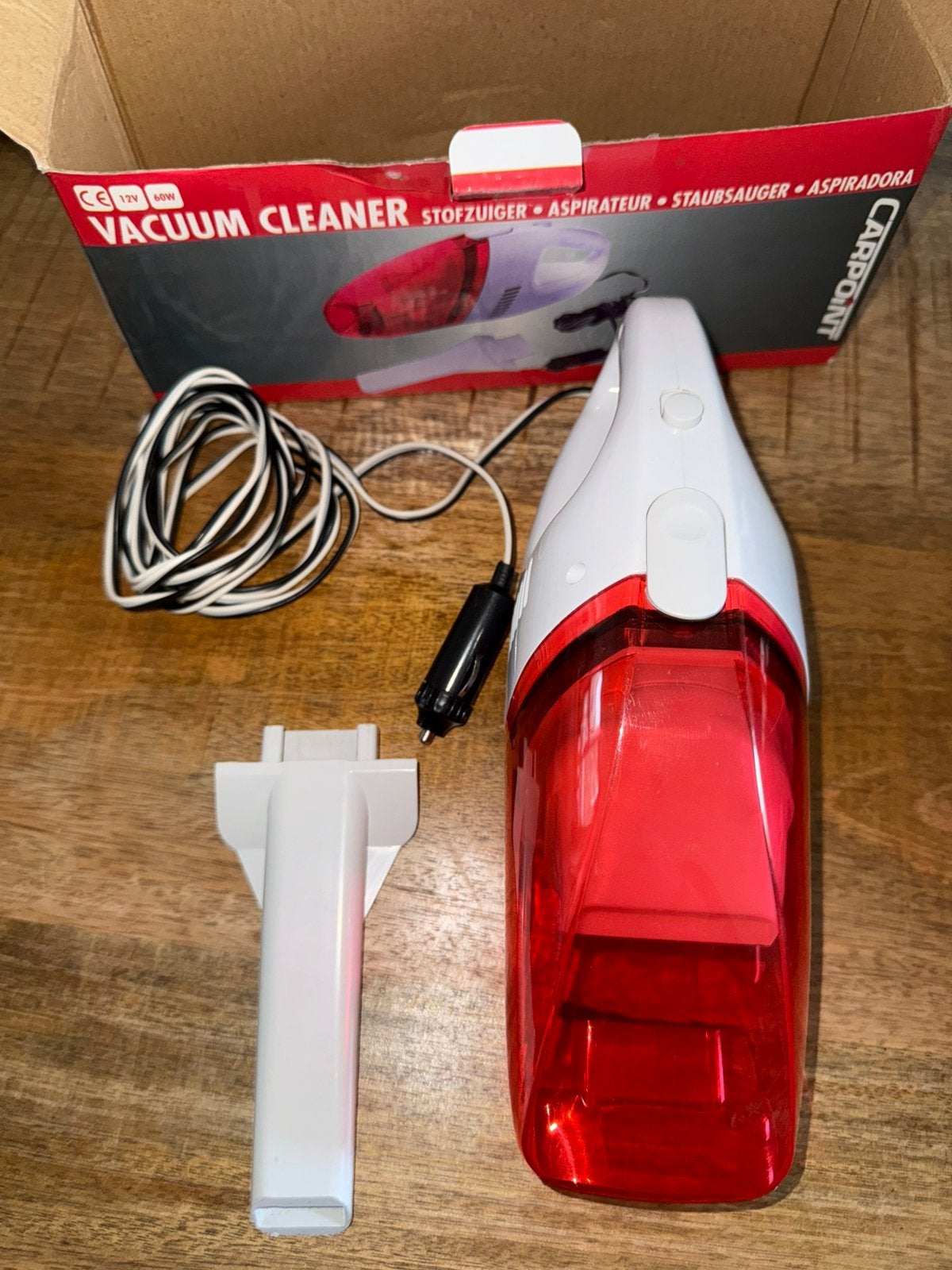 Carpoint Auto Stofzuiger 12V 60W, Ophalen of Verzenden, Zo goed als nieuw