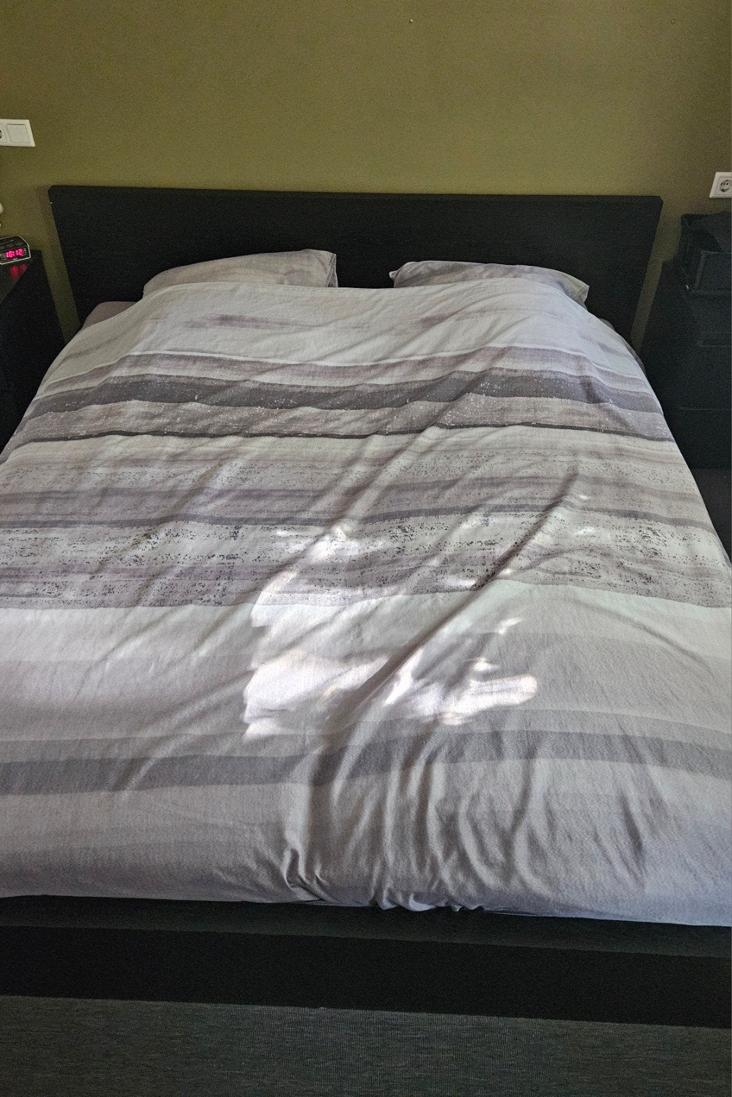 Tweepersoons bed, Ophalen, Gebruikt, Zwart, Tweepersoons