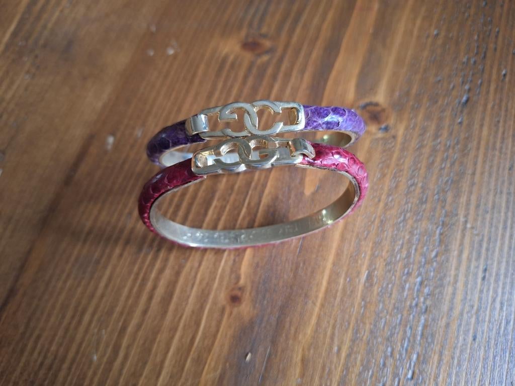 2 vintage Gucci armbanden goud verguld., Ophalen of Verzenden, Goud