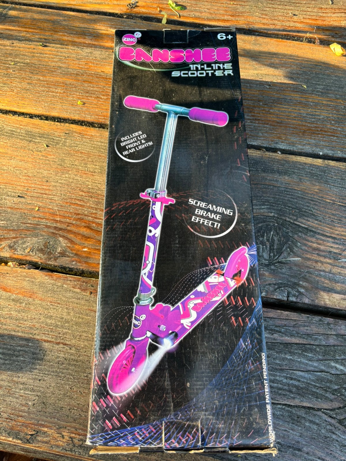 Kinderstep (rose/paars) en winteraccesoire (skietjes), Ophalen, Nieuw, Gewone step