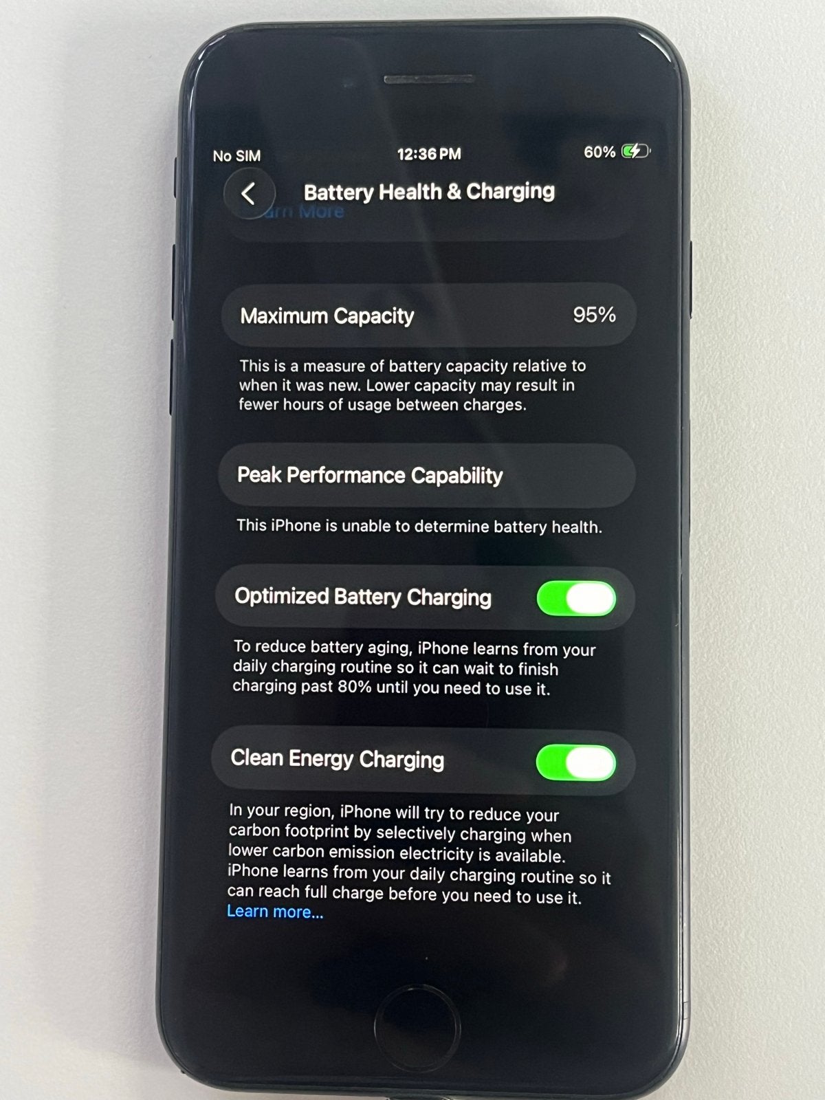 iPhone SE 2020 met 95% batterij, Telecommunicatie, Mobiele telefoons | Apple iPhone, Ophalen, Gebruikt, Zwart, 64 GB