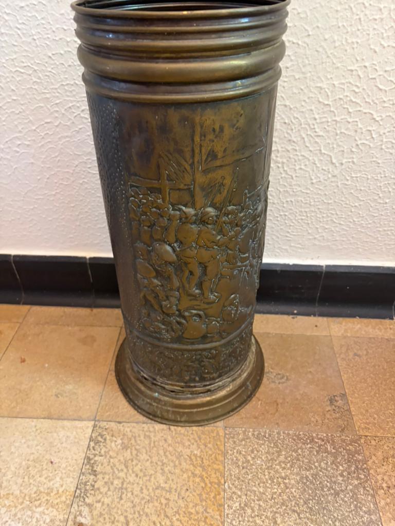 Retro vintage antieke paraplubak jaren 30 messing 55, Ophalen, Zo goed als nieuw