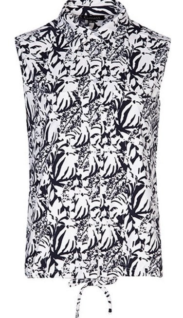G-Maxx blouse Lieselot Zwart/offwhite travelstof maat S - ni, Maat 38/40 (M), Zwart, Ophalen of Verzenden, Zo goed als nieuw