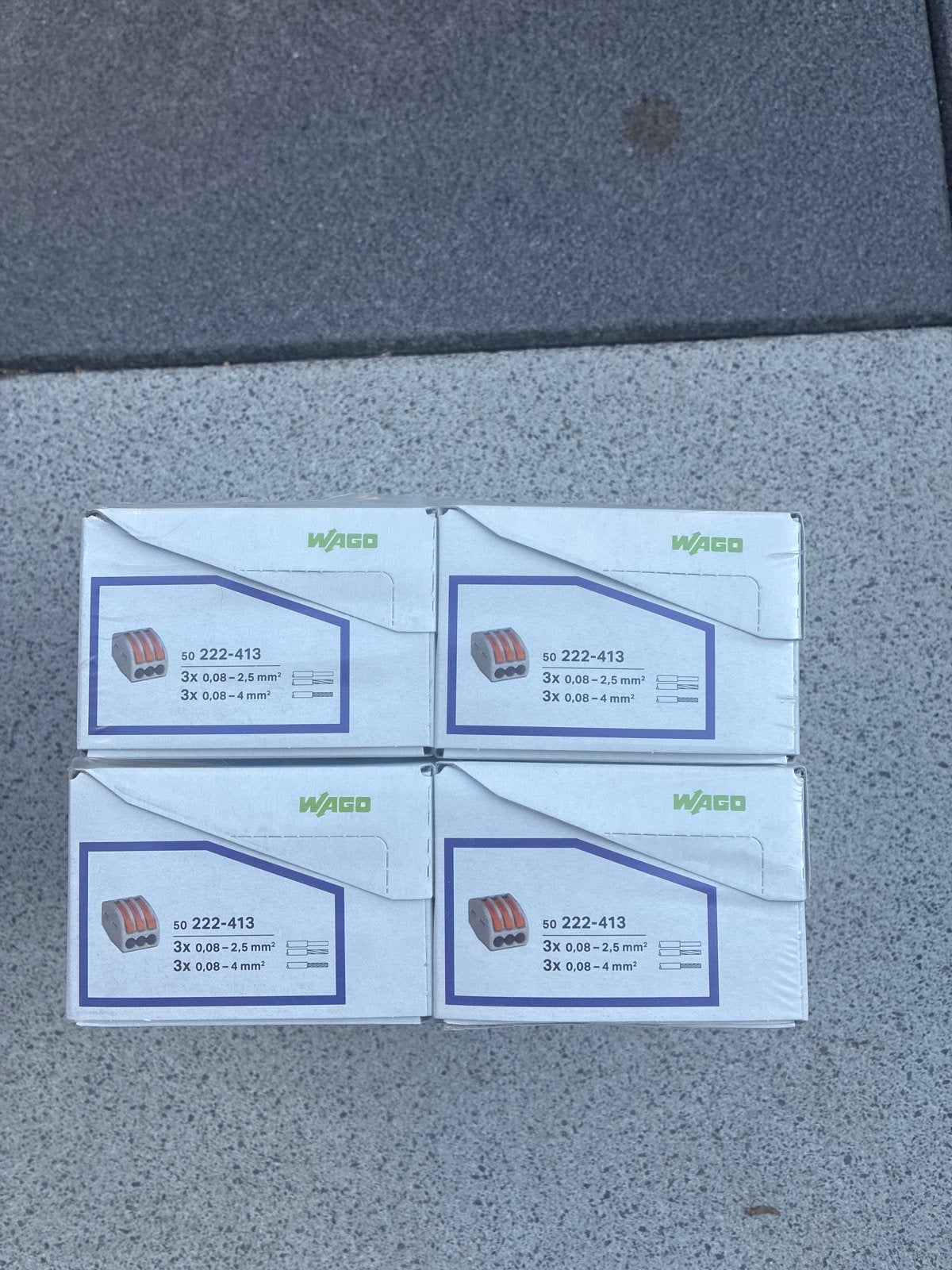 Wago lasklemmen 222-413 (50 stuks per doos), Ophalen, Nieuw, Overige merken, Overige typen