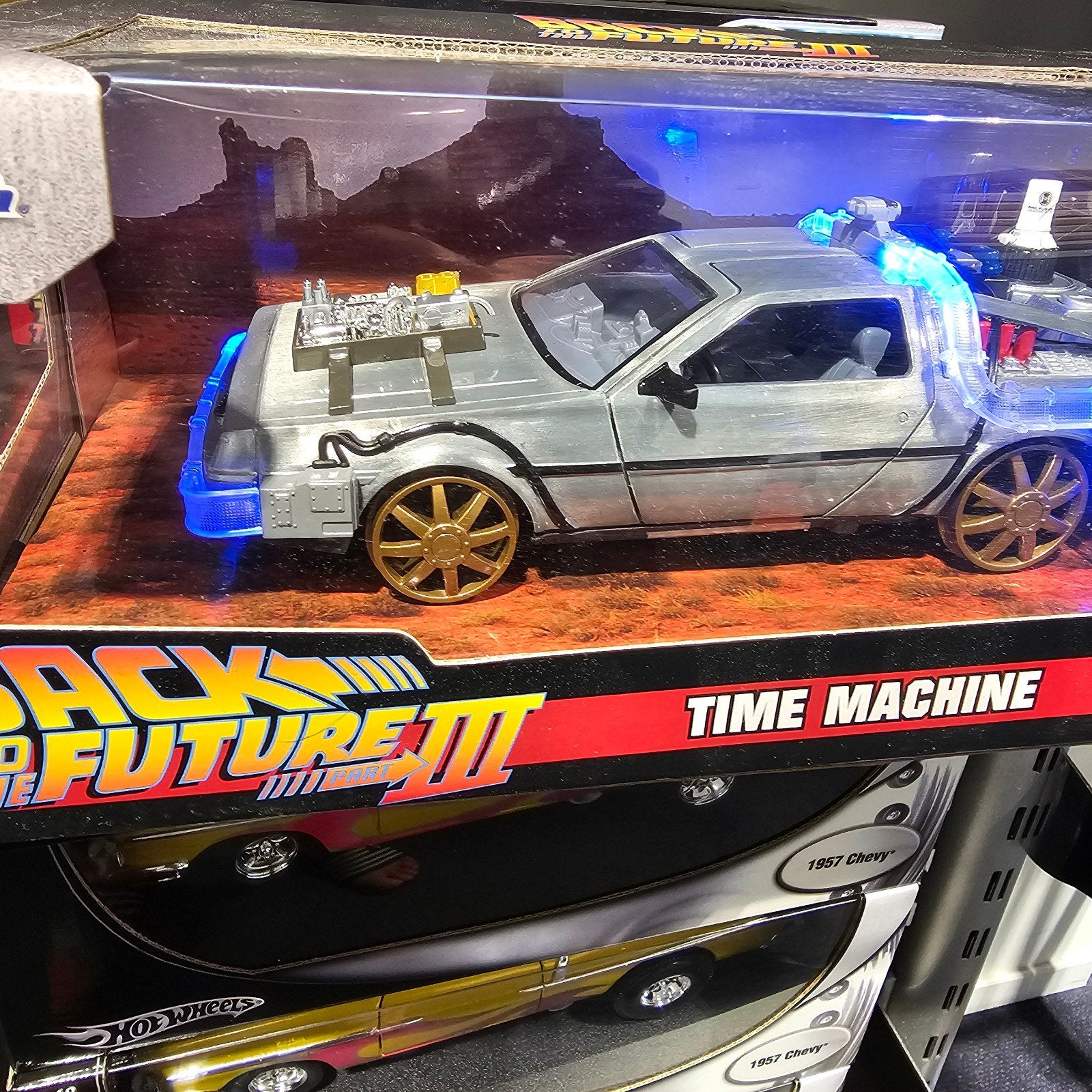 Back to the Future III Time Machine DeLorean 1/24, Jada, Nieuw, Ophalen of Verzenden, Onb
