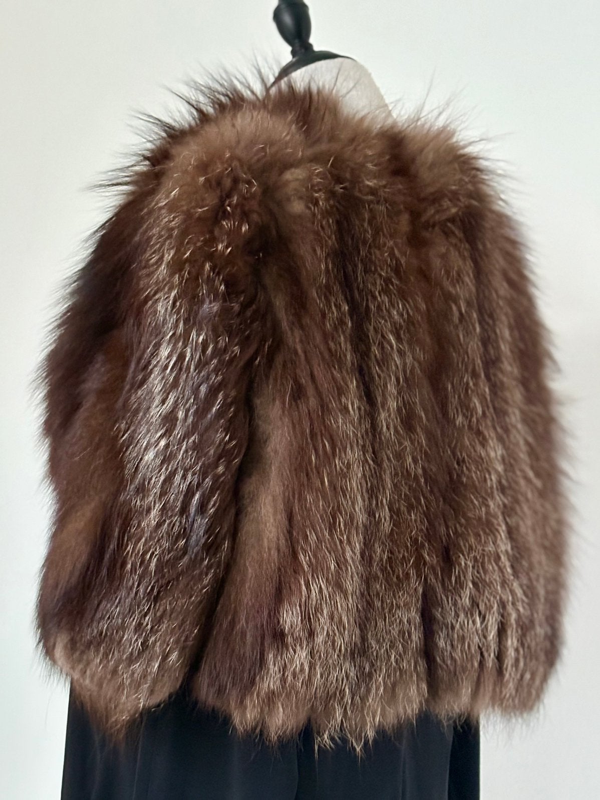 Luxe echte bont vos cape (OS) NP 570,- echte vossenbont, Ophalen of Verzenden, Zo goed als nieuw, Maat 52/54 (L), Bruin