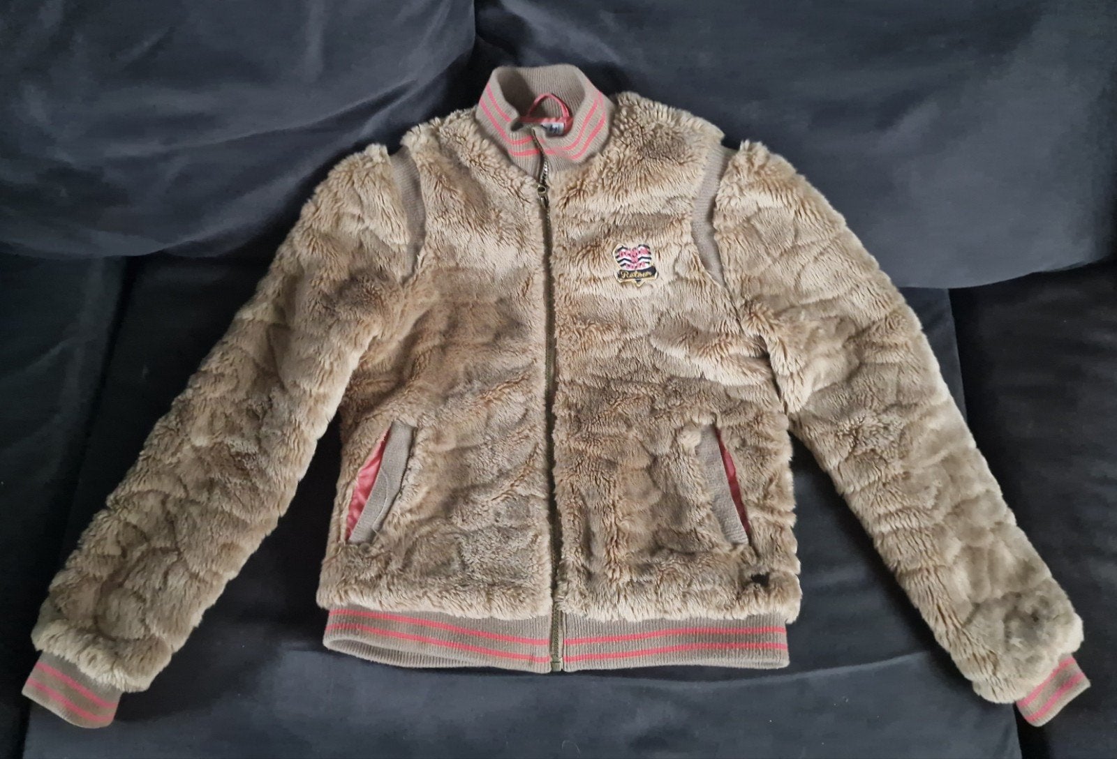 Retour teddy jasje maat 176, Retour, Ophalen of Verzenden, Zo goed als nieuw, Bruin