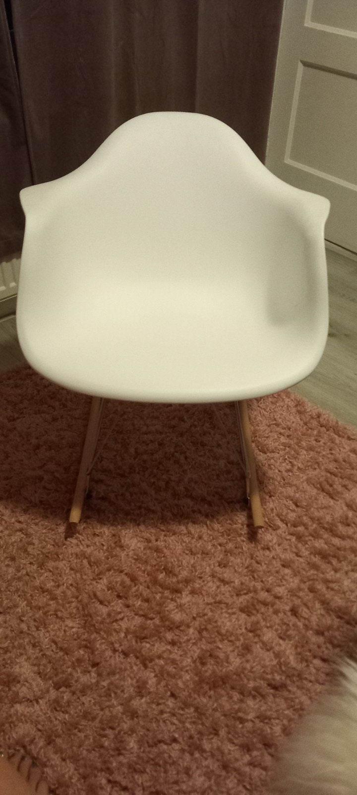 Schommelstoel wit, Huis en Inrichting, Stoelen, Ophalen, Zo goed als nieuw, Wit, Eén