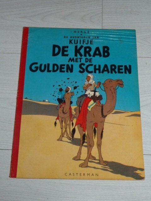 stripboek KUIFJE - DE KRAB MET DE GOUDEN SCHAREN, 1966, Eén stripboek, Ophalen of Verzenden, Gelezen