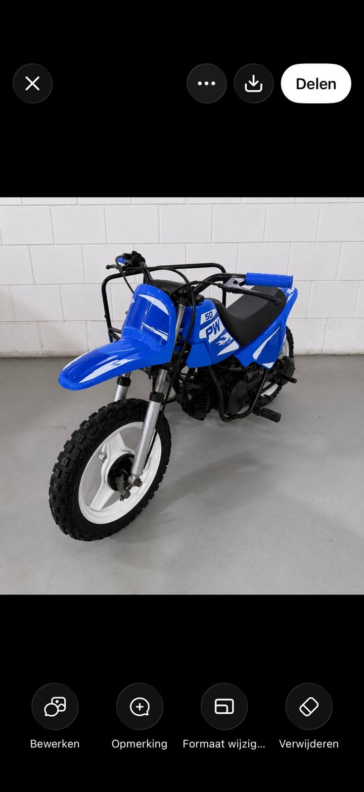 YAMAHA PW50 zijspan incl extra BLAUWE KAPPEN, Ophalen of Verzenden, Zo goed als nieuw, Overige typen