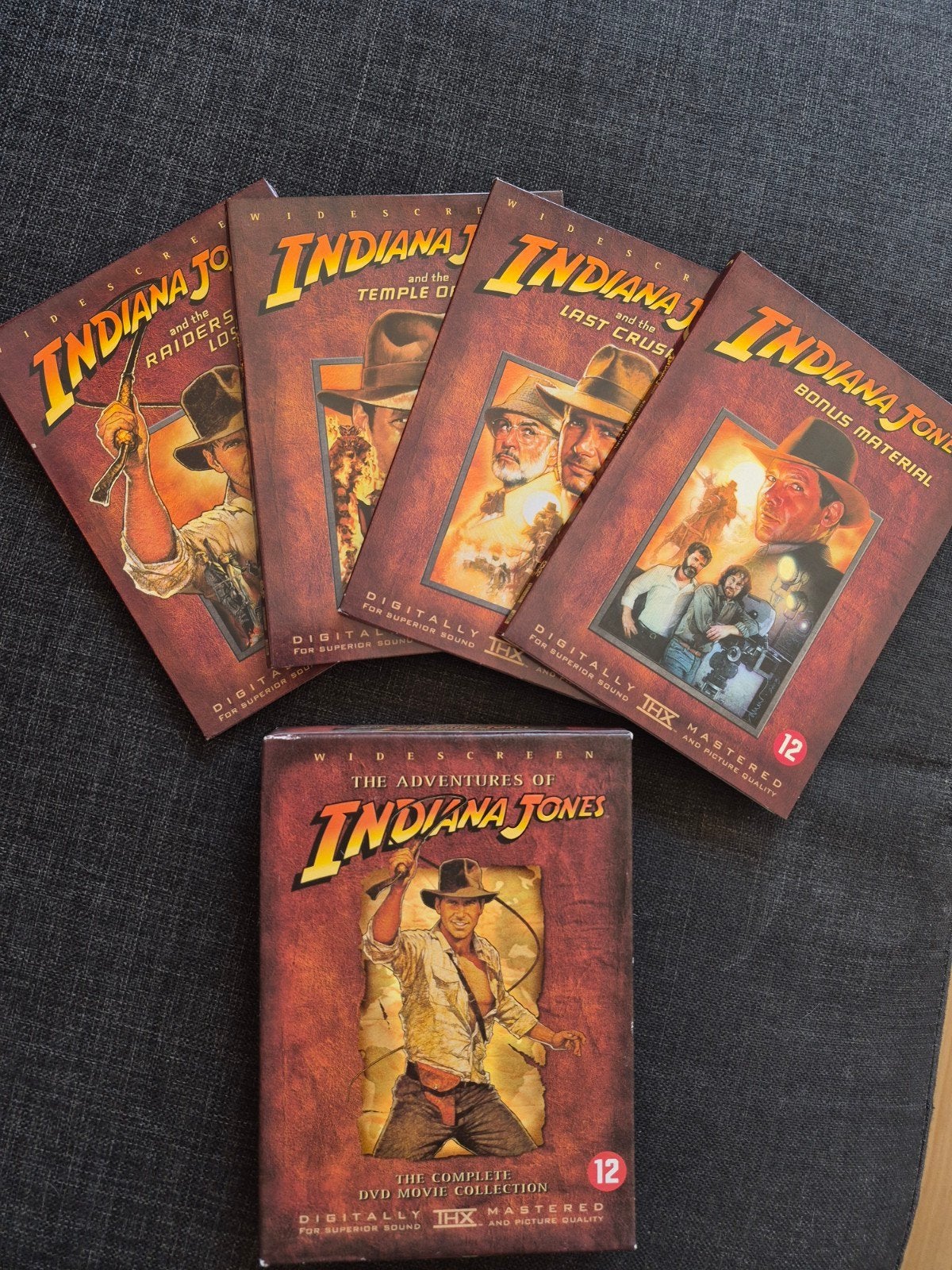 4DVD set Indiana Jones, Vanaf 12 jaar, Ophalen of Verzenden, Zo goed als nieuw