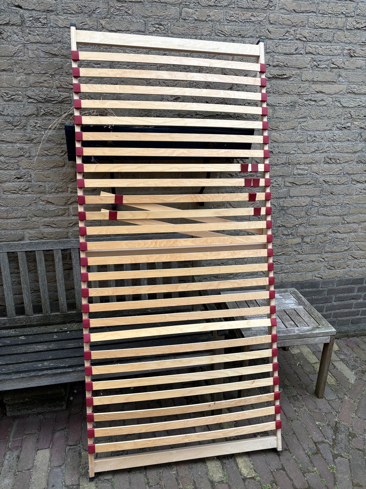 Lattenbodem 90x200, Ophalen, 90 cm, Eenpersoons, Zo goed als nieuw