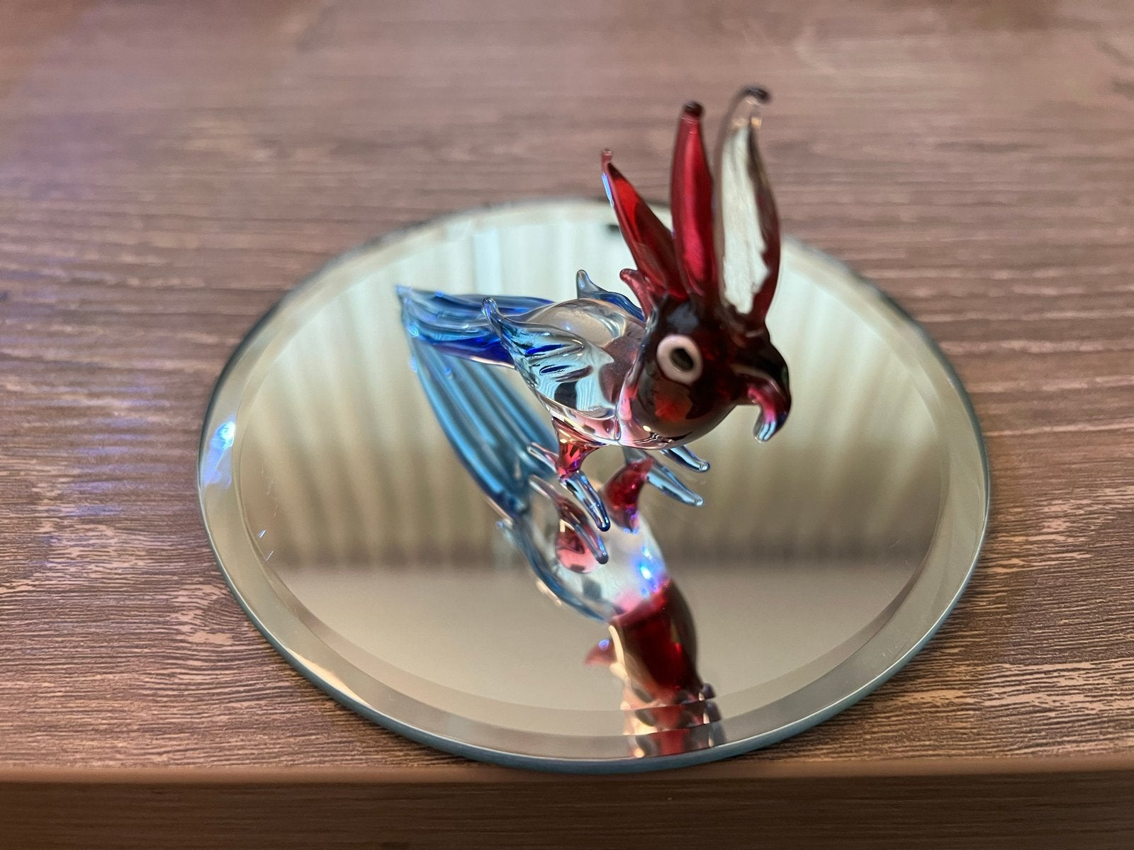 glazen kaketoe / tropische vogel – Murano stijl glaskunst, Ophalen of Verzenden